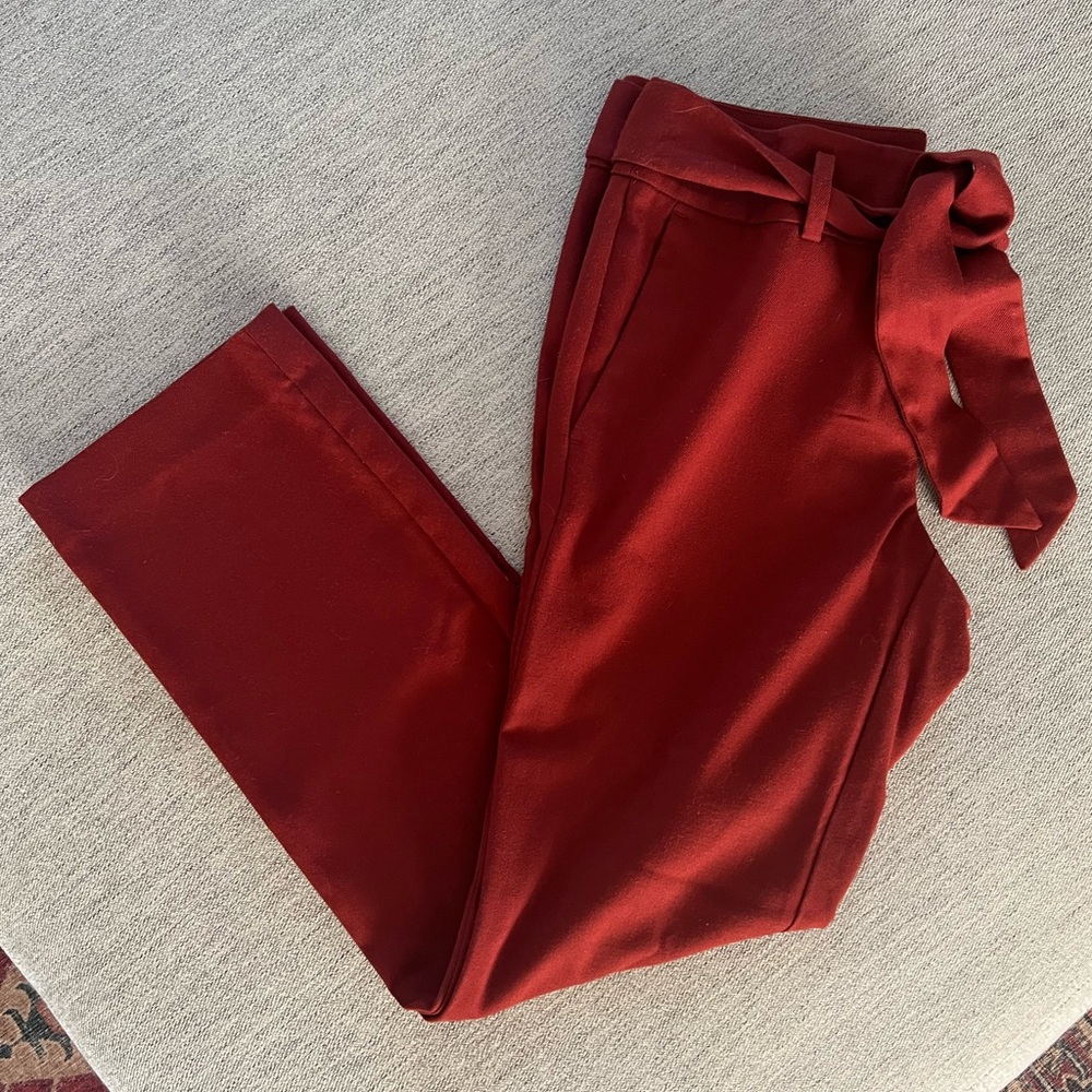 Loft Burnt Orange Ankle Pants